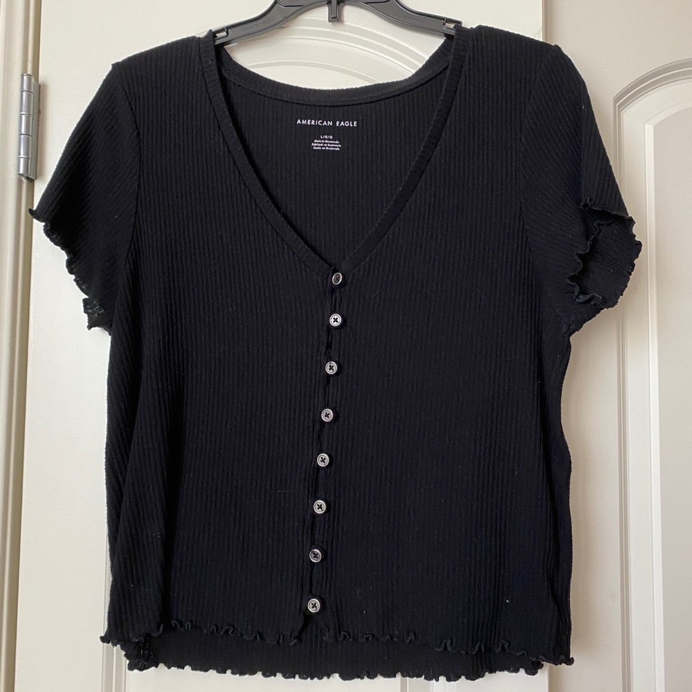 black american eagle shirt